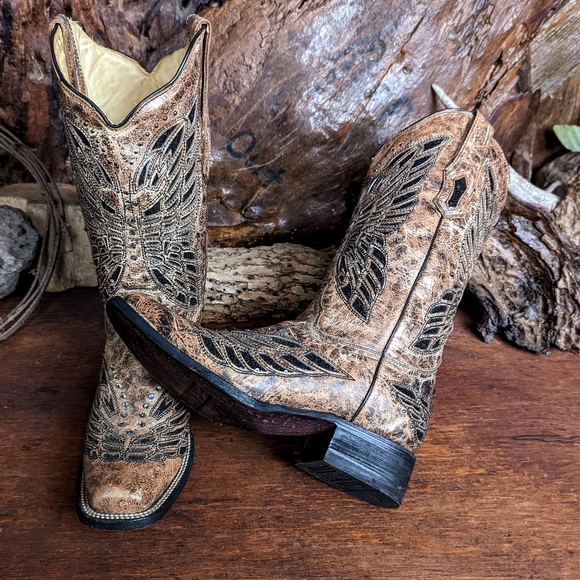 NWOB Corral 'Laura' butterfly cowboy boots - Picture 7 of 8